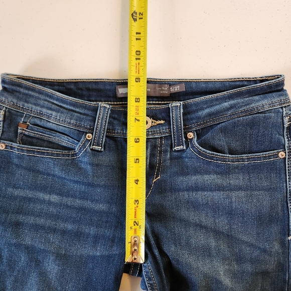 Levis Demi Curve Skinny Jeans Low Rise Denim Stretch Womens Size 27 Ankle Crop - Picture 11 of 11